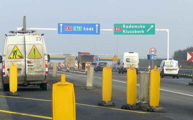 Budowana A1 z odcinkowym pomiarem prędkości