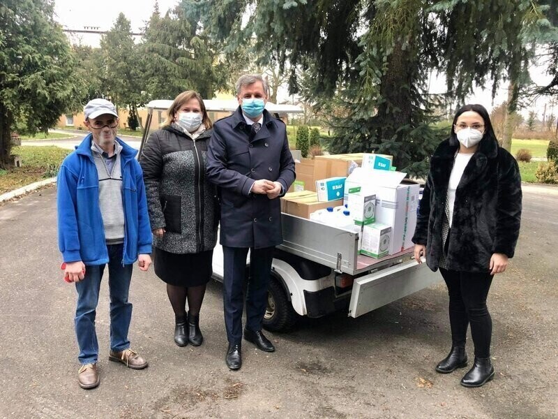 DPS w Łochyńsku otrzymał kolejną partię środków ochronnych