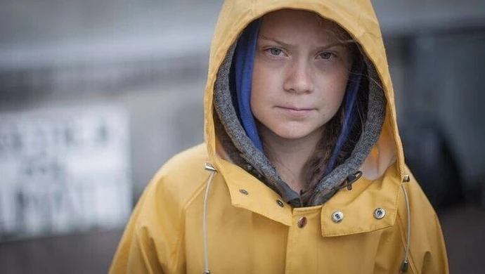 Greta Thunberg przyjechała do Kleszczowa, by nagrać film o Elektrowni Bełchatów