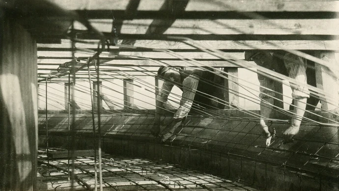 Budowa wieży ciśnień – archiwalne zdjęcia