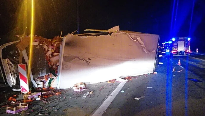 Wypadek i utrudnienia na A1