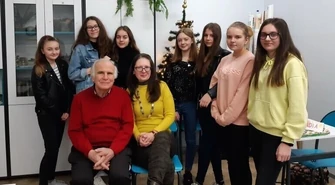 Niecodzienna lekcja języka niemieckiego w SP w Bogdanowie