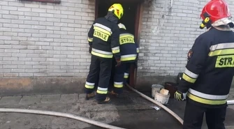 Pożar kotłowni w Uszczynie