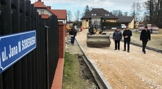 Budowa ul. Sobieskiego w Wolborzu