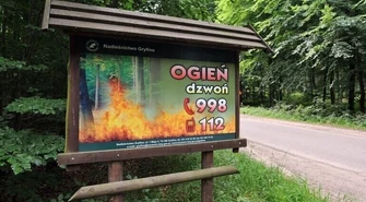 Wysokie zagrożenie pożarowe w lasach regionu