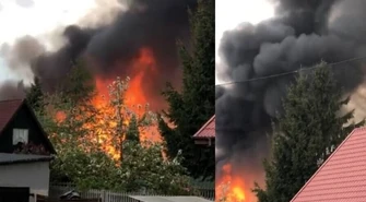 Pożar budynku gospodarczego w Piotrkowie