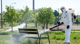 W Bełchatowie ponownie dezynfekują miejsca publiczne