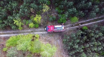 Podpalacz lasu namierzony przez drona