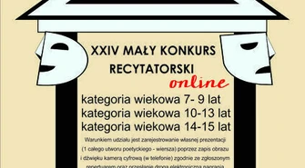 Mały Konkurs Recytatorski w tym roku w wersji online