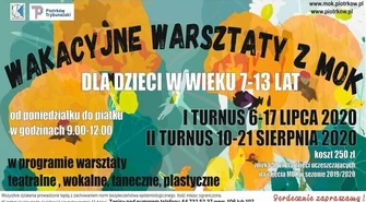 MOK zaprasza na wakacyjne warsztaty