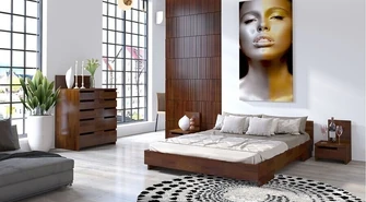 Nowoczesne łóżka drewniane od Visby.pl