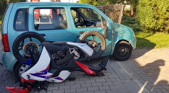 Zderzenie w Gorzkowicach. 88-letni kierowca wymusił pierwszeństwo