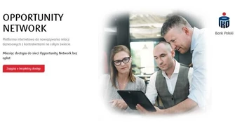 PKO BP: przedsiębiorcy mogą już korzystać z globalnej platformy biznesowej Opportunity Network