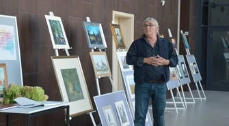 Wystawa malarstwa Grzegorza Woźnickiego w Mediatece