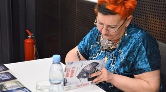 Hanna Greń odwiedziła Mediatekę 800-lecia