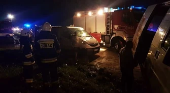 Kolizja na wysokości Korytniczanki. Wahadło na DK12