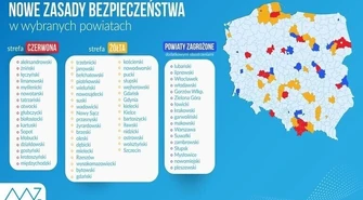 Bełchatów i powiat bełchatowski w strefie żółtej