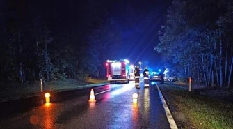 Śmiertelny wypadek na DK12