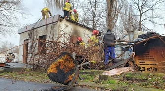 Pożar budynku przy ul. Roosevelta (galeria)