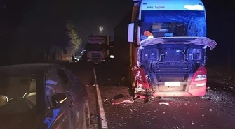 Zderzenie pięciu pojazdów w Kosowie