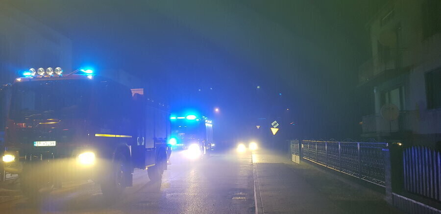 Pożar sadzy w Gorzkowicach