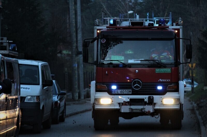 Pożar budynku mieszkalnego w Majkowie