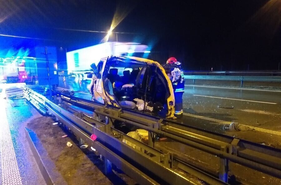 Śmiertelny wypadek na S8 w Wolborzu