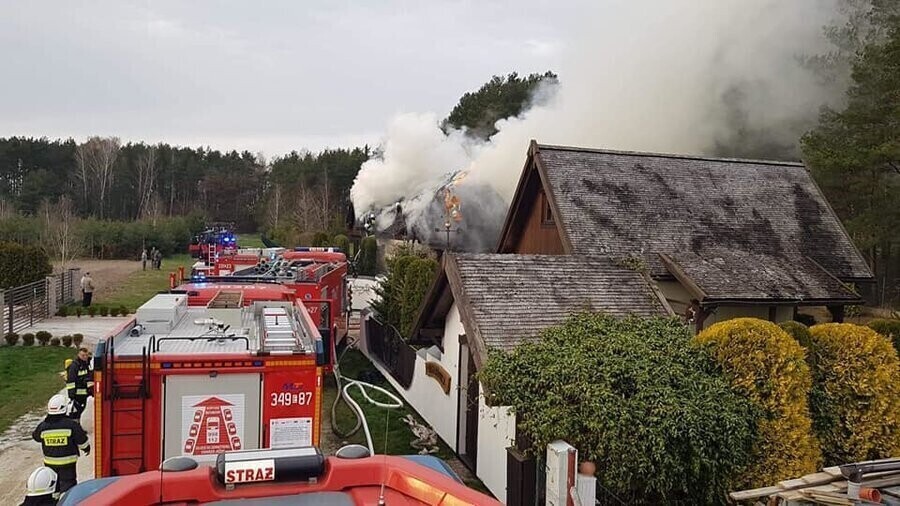 Pożar w gminie Wolbórz