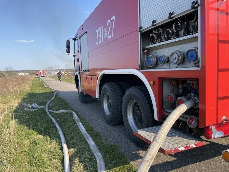 Seria podpaleń traw we wschodniej części Piotrkowa