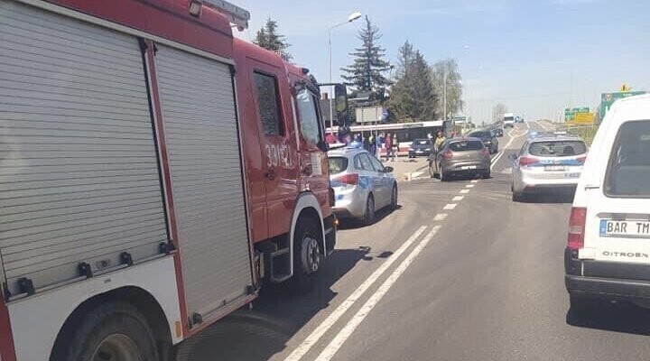 Niedzielna stłuczka na Łódzkiej