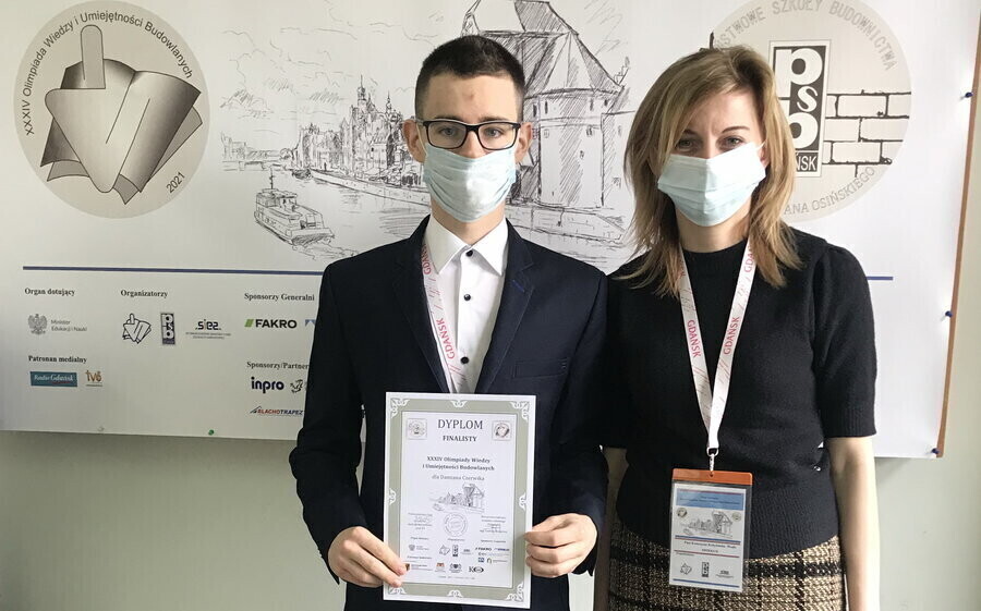 Uczeń Budowlanki wyróżniony w ogólnopolskiej olimpiadzie branżowej