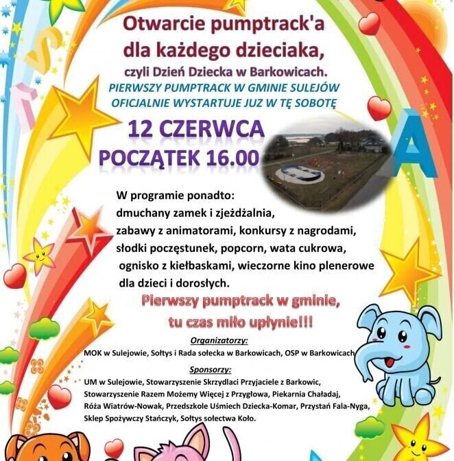 Barkowice. W sobotę ruszy pumptrack. Impreza przełożona