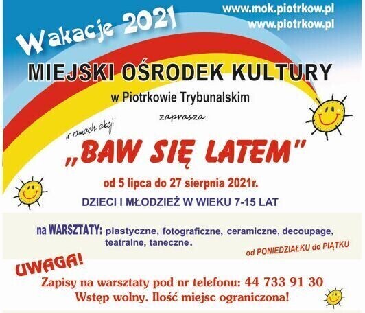 Baw się latem. Warszaty artystyczne dla dzieci