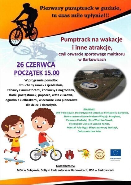 Barkowice. W sobotę otworzą pumptrack