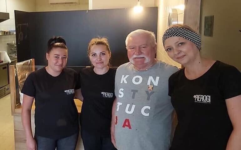 Piotrkowskie pierogi smakowały prezydentowi Wałęsie