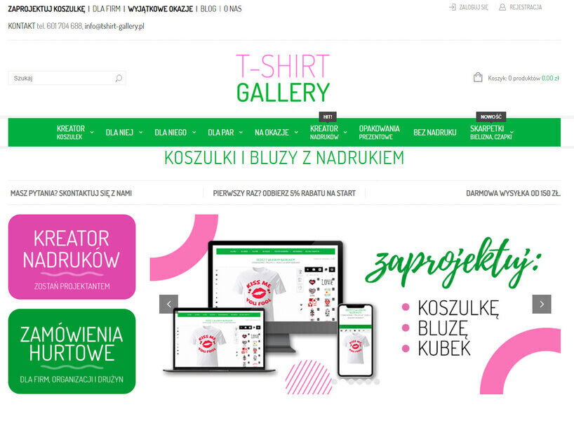 Modne koszulki z nadrukiem - Zaprojektuj i stwórz koszulkę z własnym nadrukiem