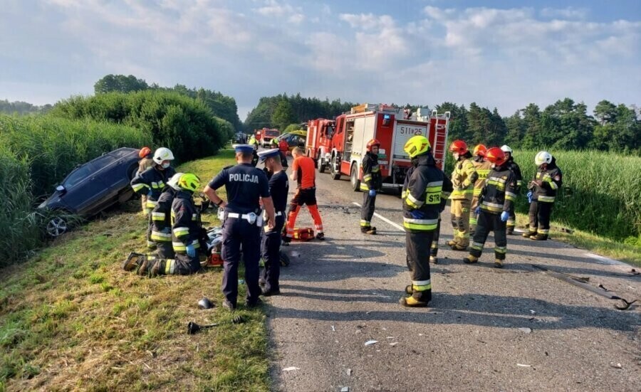 10 osób rannych w wypadku pod Radomskiem. Jedna zmarła