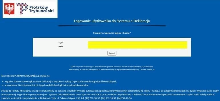 Odpadowy portal dla mieszkańców Piotrkowa