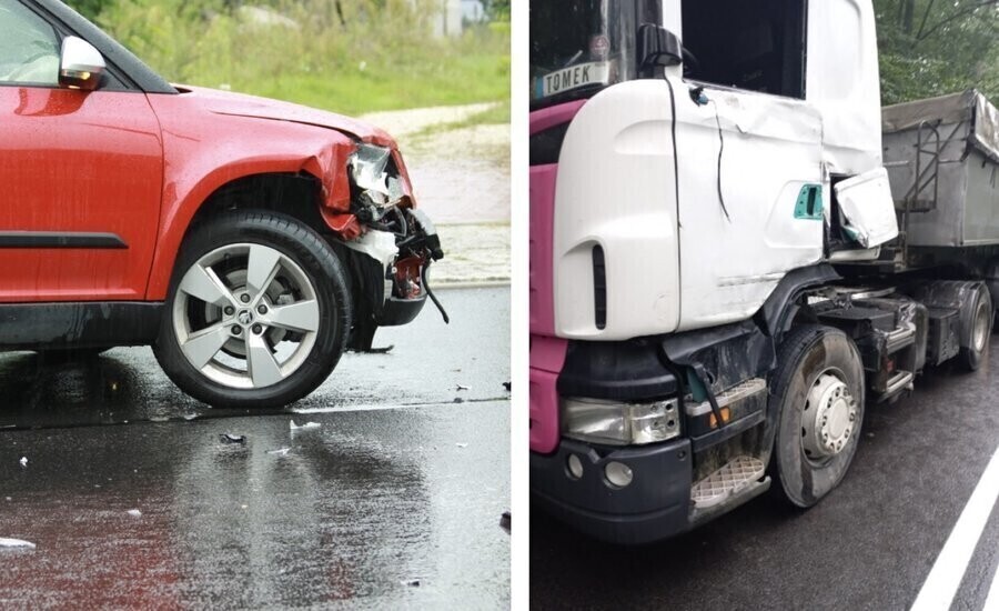 Pogoda przyczyną serii zdarzeń na drogach