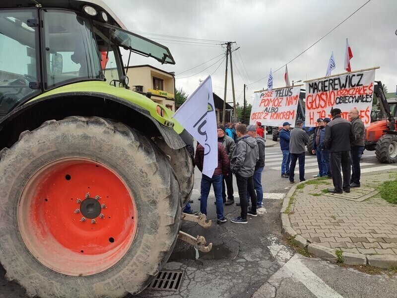 Rozpoczął się dwudniowy protest rolników w Srocku