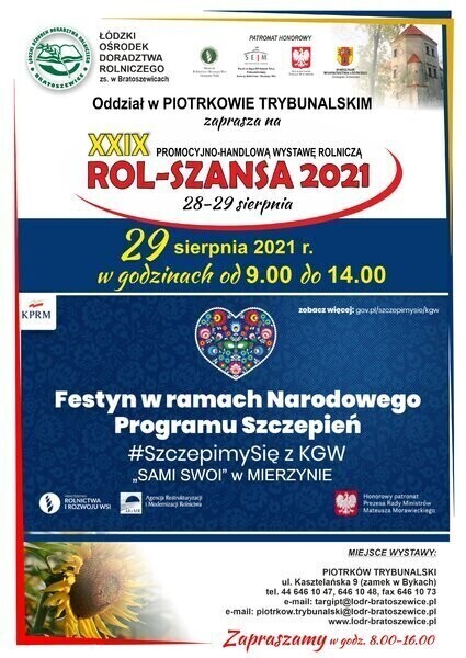 ROL-SZANSA 2021 już w weekend