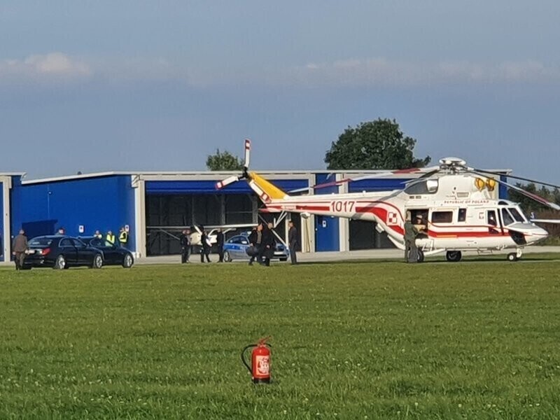 Andrzej Duda odleciał z piotrkowskiego lotniska