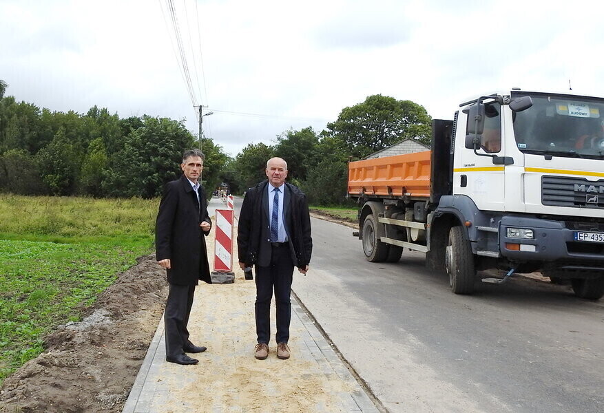 Remont drogi Aleksandrów-Rożenek