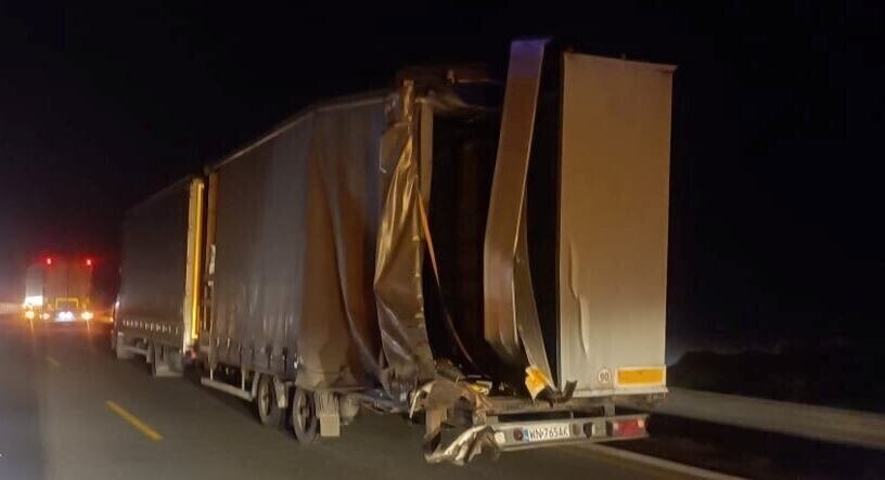 Zderzenie TIRów na A1. AKTUALIZACJA