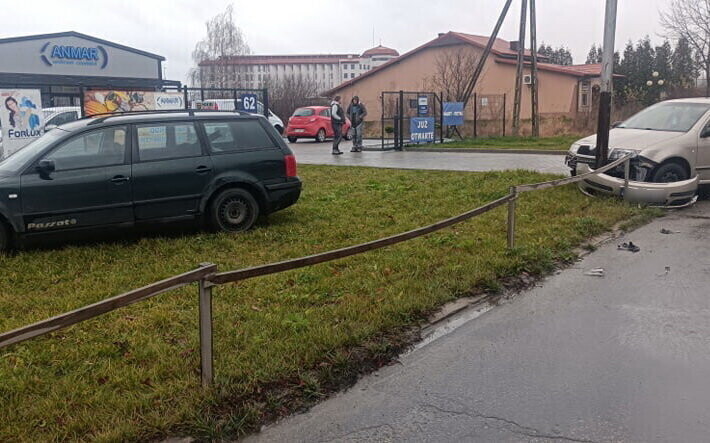 Kolizja w poblizu piotrkowskiego więzienia