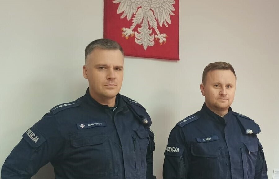 Dostała udaru uratowali ją policjanci