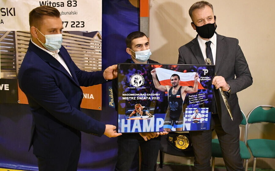 Mistrz świata spotkał się z prezydentem i młodymi zapaśnikami