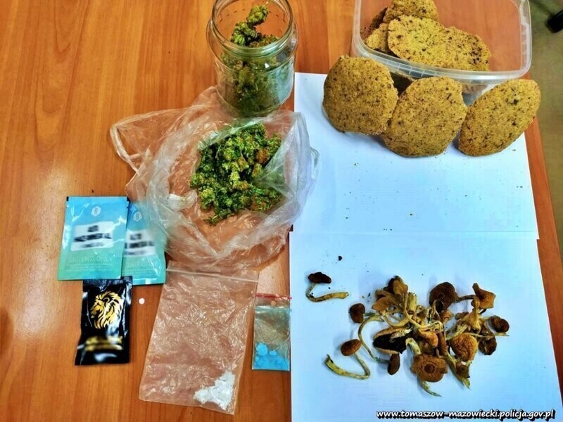 Zatrzymany za narkotyki w ciasteczkach i nie tylko