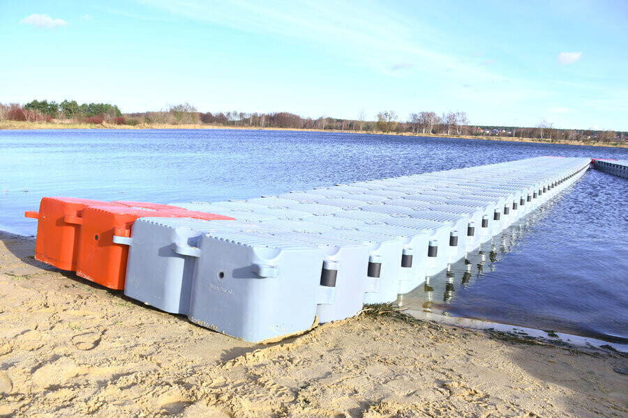Pomost na miejskim kąpielisku w Piotrkowie
