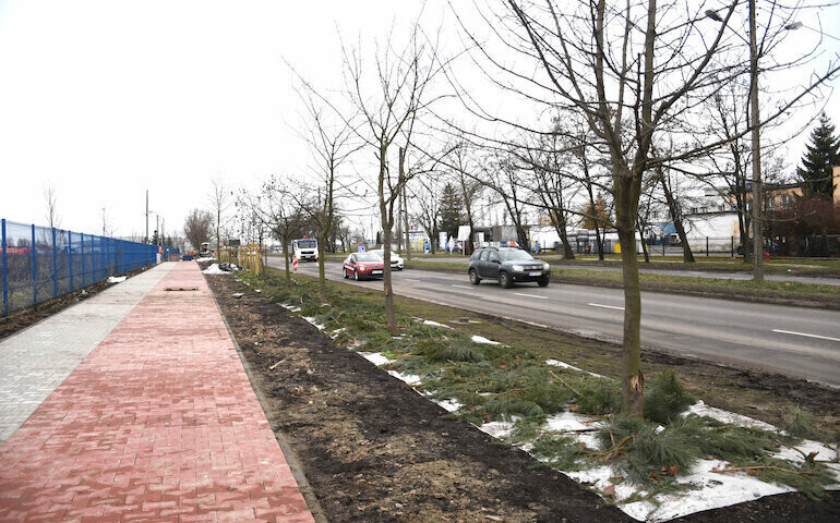 Ścieżka i chodnik na Żelaznej prawie gotowe